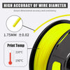 PLA 3D Filament 1.75mm Yellow 1KG/Roll