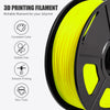 PLA 3D Filament 1.75mm Yellow 1KG/Roll