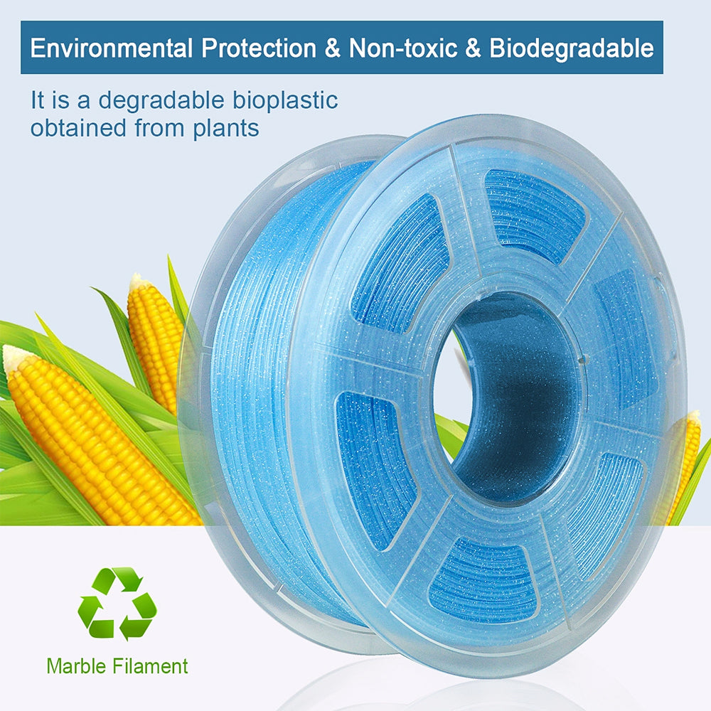PLA 3D Filament 1.75mm Twinkling Blue 1KG/Roll