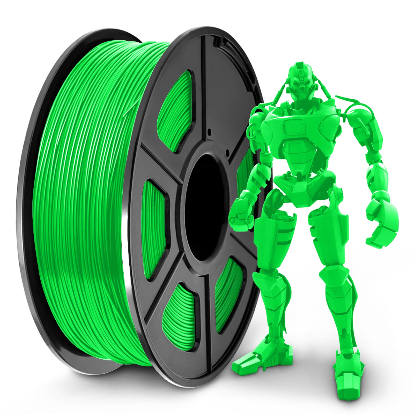 PLA+ 3D Filament 1.75mm Green 1KG/Roll Main image