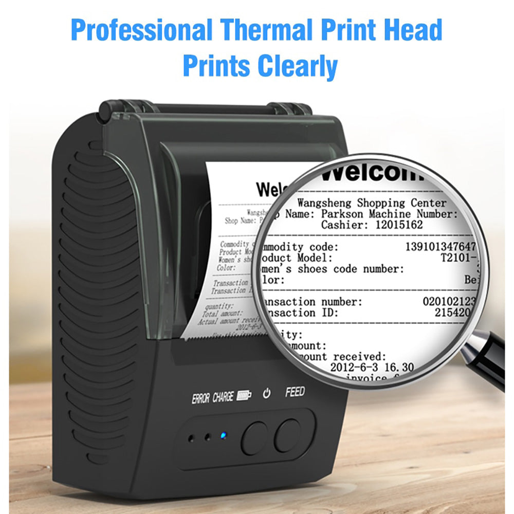 Mini  Portable Thermal Receipt Printer  BT 58mm Mobile Phone Android IOS PC Secondary image