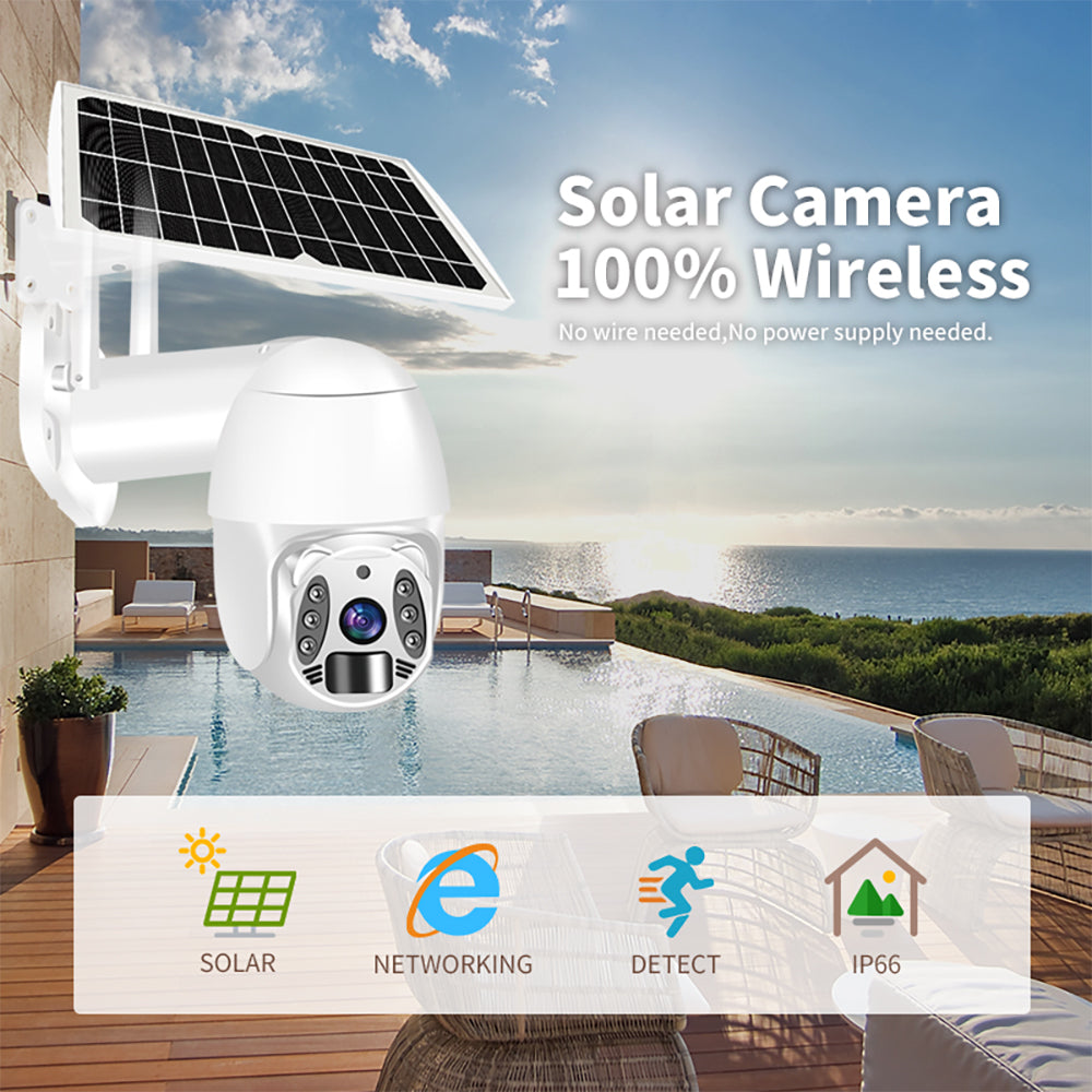 Q6 3MP 4G Low Power Two-way Audio Outdoor  Night Vision Solar Powered IP Camera Secondary image