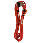 USB Double Elbow Cotton Linen Red Charging Cable For iphone ipad