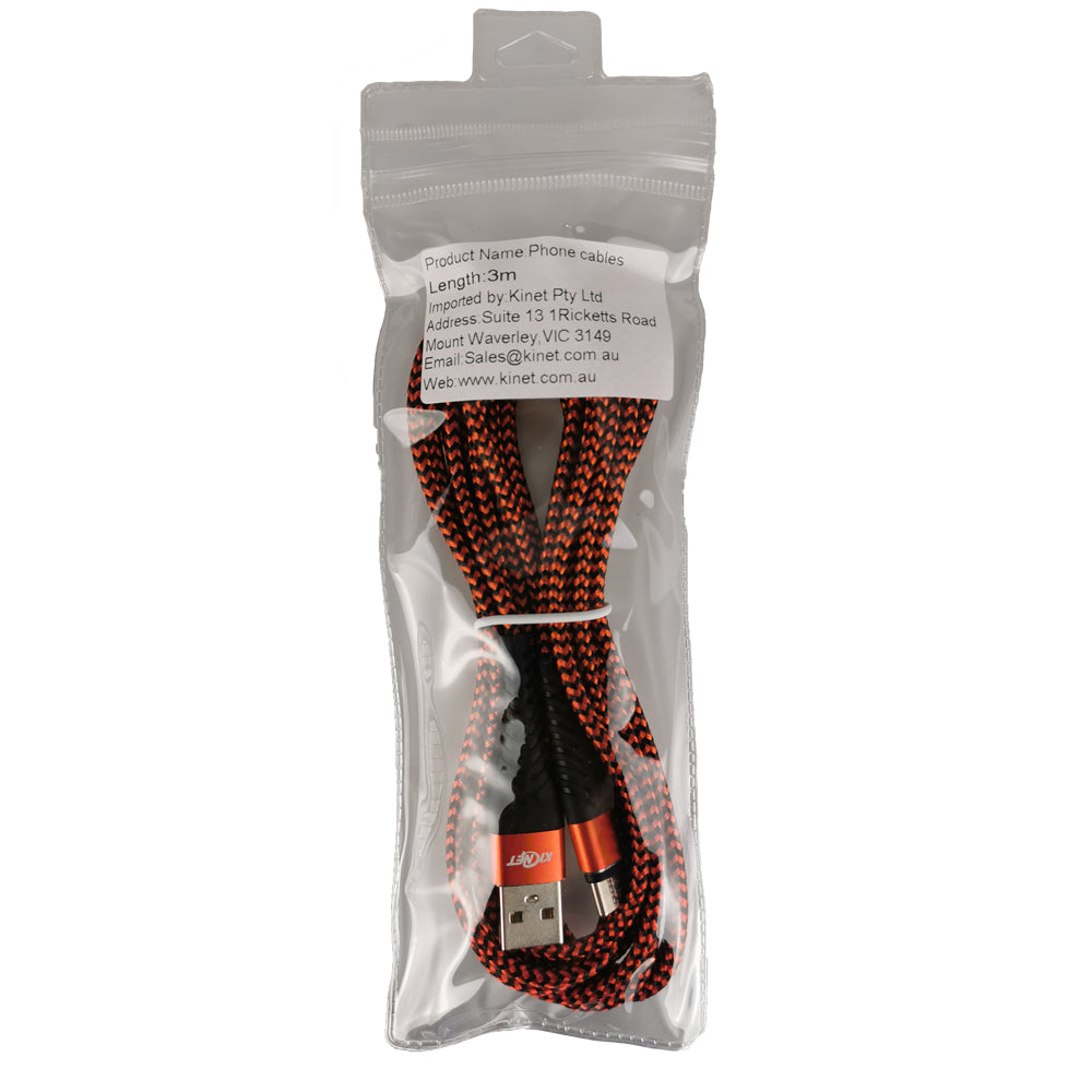 Type-C Mermaid Red & Black Charging Cable Secondary image