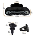SF31 Smart Bike AlarmTailight with Warning light/Brake light/Turn signal/Electric bell/Anti-theft alarm