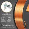 Silk PLA+ 3D Filament 1.75mm Red Copper 1KG/Roll