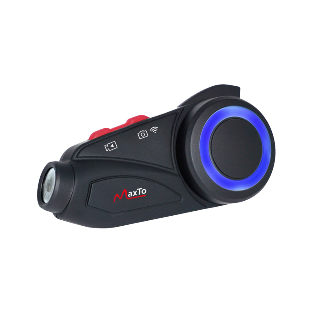 Maxto Motorcycle Helmet Headset Group Intercom With Camera 2K 1080P Wifi Video Recorder Bluetooth Interphone DVR IP67 Waterproof Main image