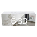 LED Mirror Digital Alarm Clock Night Lights Thermometer Multi-function Watch