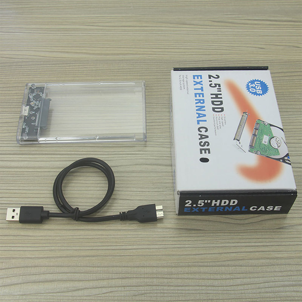 USB 3.0  2.5 Inch HDD External case Transparent Hard Disk Box