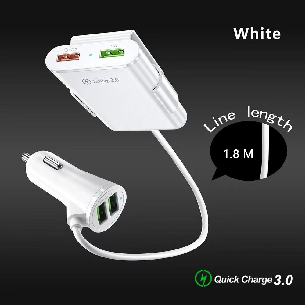 8A Quick Charge 3.0 4 in 1 Car Charger