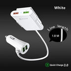 8A Quick Charge 3.0 4 in 1 Car Charger