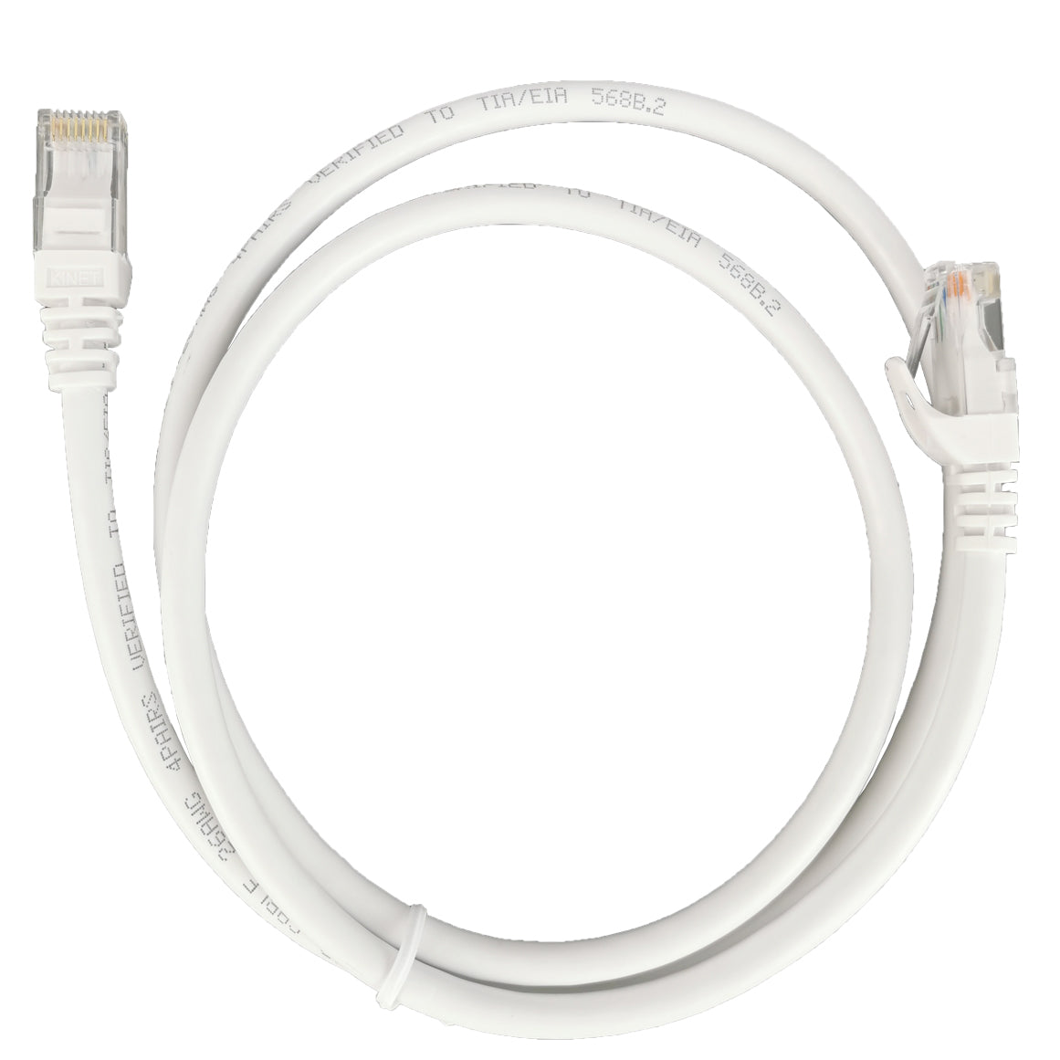 1m White Ethernet Network Lan Cable CAT6 UTP 1000Mbps RJ45 8P8C Main image