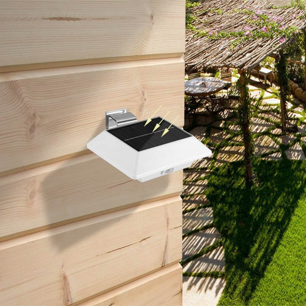 YH0416B Solar Fence Light 12 LED Outdoor Waterproof Wall Lamps