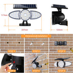 YH0530-PIR  38 LEDS  Solar Emergency Security Garden Wall Motion Sensor Light