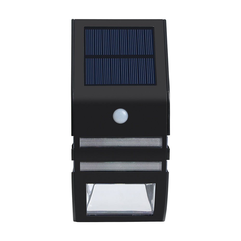 YH0607-PIR Black Solar Sensor Led Security Outdoor Waterproof Wall Light Main image