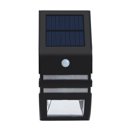 YH0607-PIR Black Solar Sensor Led Security Outdoor Waterproof Wall Light