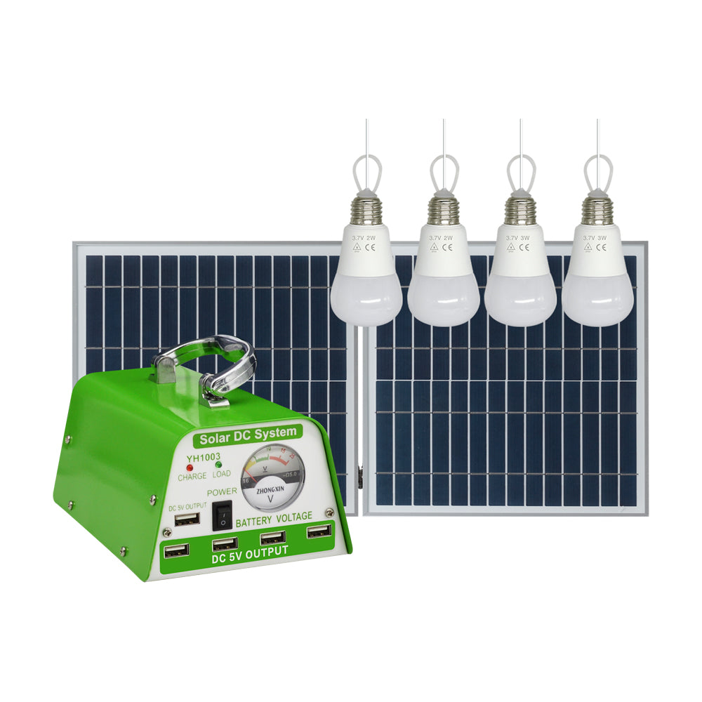 YH1003 30W 11V multifunctional Foldable small solar panel Green lighting kit