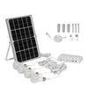 YH1006 12W Solar panel 4 LED bulbs Portable Solar Power  Lighting Kit