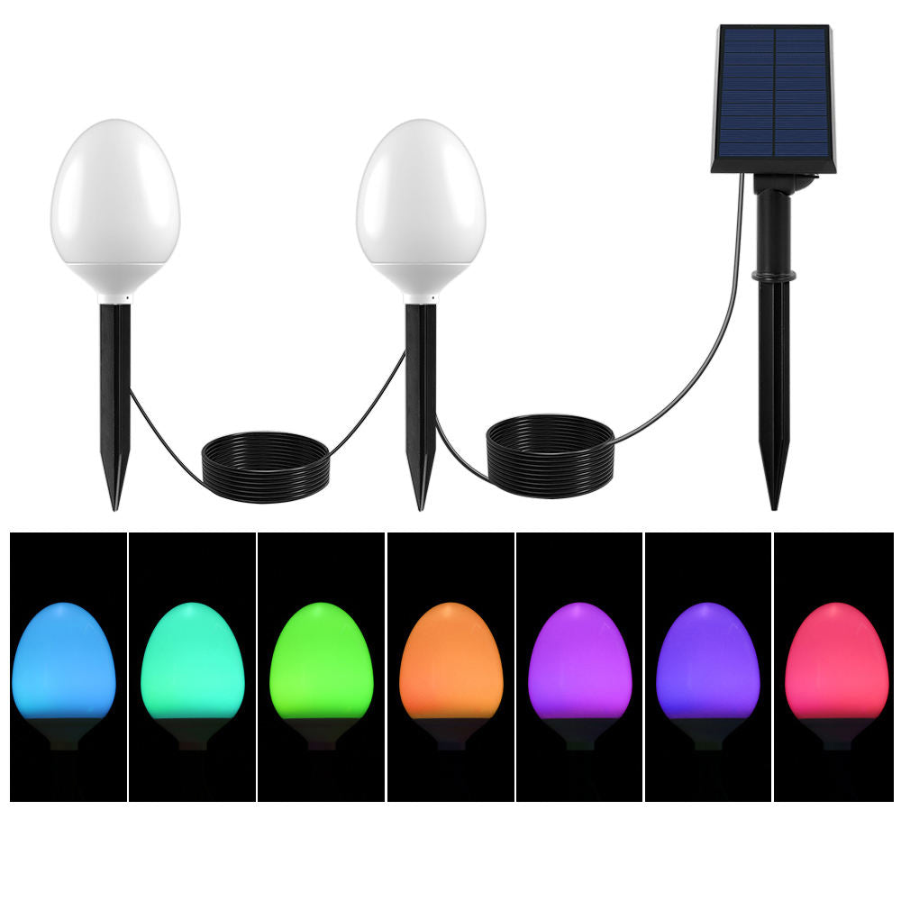 YH1010 Solar Ball Lights Christmas party decoration  led ball egg sphere light Main image