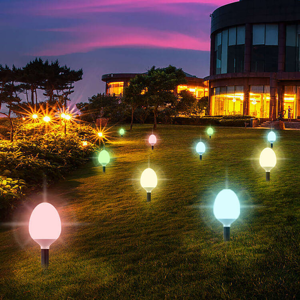YH1010 Solar Ball Lights Christmas party decoration  led ball egg sphere light