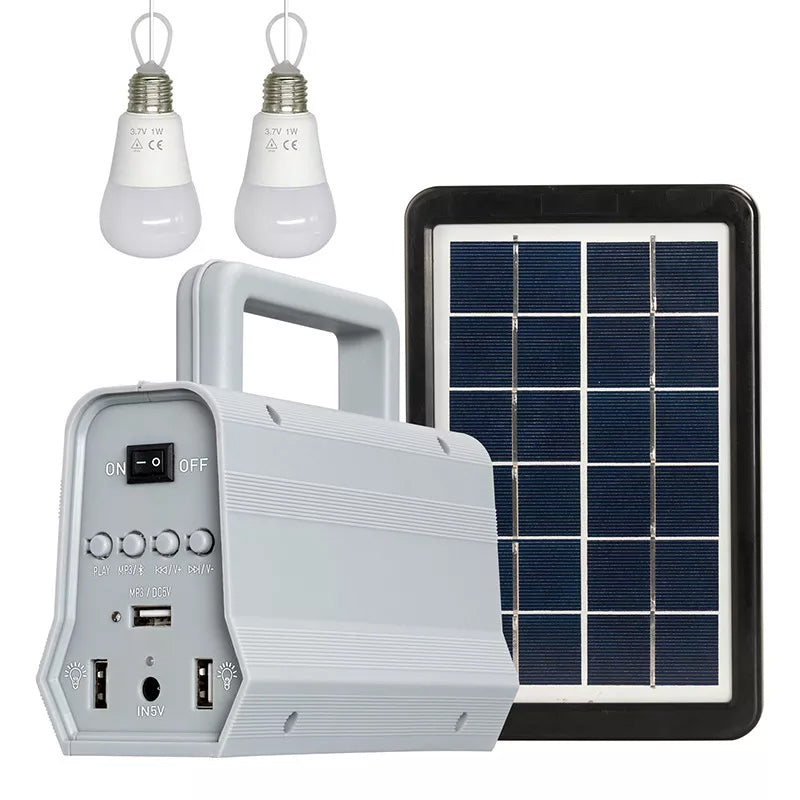 YH1011 2 in 1 Portable mini solar power lighting system kits with music speaker Main image