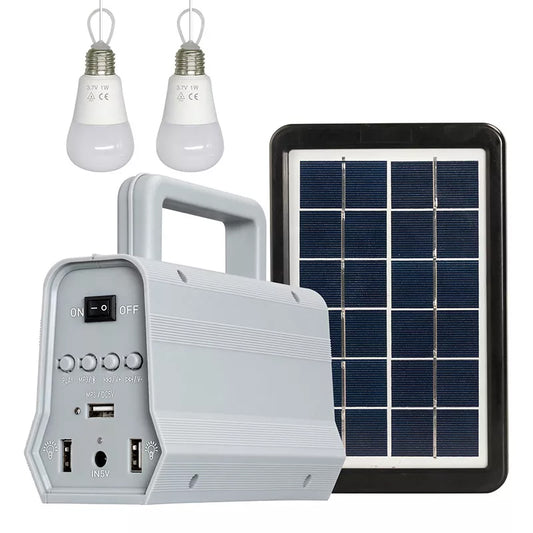 YH1011 2 in 1 Portable mini solar power lighting system kits with music speaker