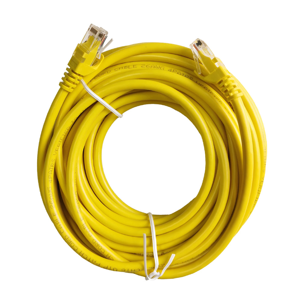 10m Yellow Ethernet Network Lan Cable CAT6 UTP 1000Mbps RJ45 8P8C Main image