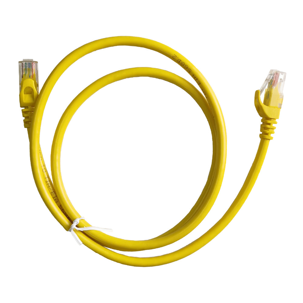 1m Yellow Ethernet Network Lan Cable CAT6 UTP 1000Mbps RJ45 8P8C Main image