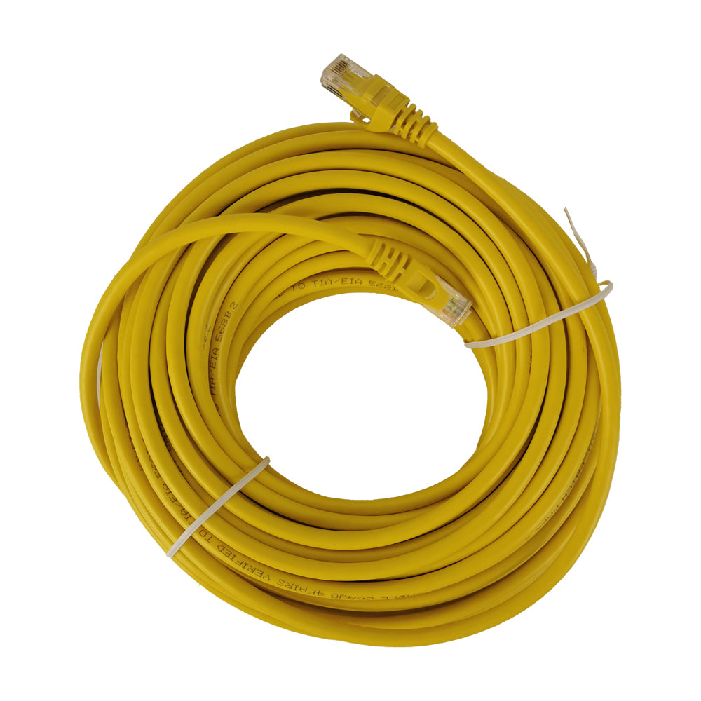 20m Yellow Ethernet Network Lan Cable CAT6 UTP 1000Mbps RJ45 8P8C Main image