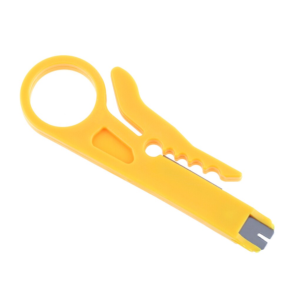 Mini Portable Yellow Wire Stripper Crimper Pliers with Ring Pressing Handle