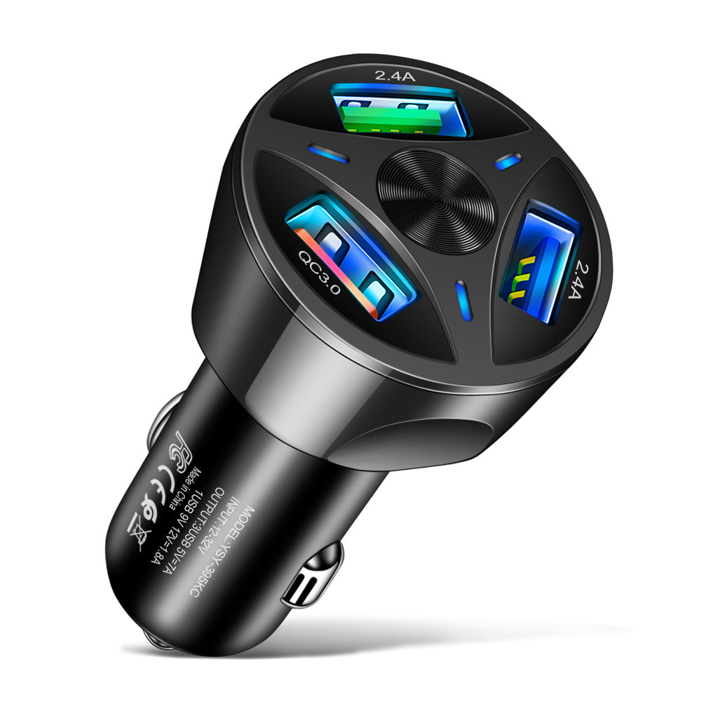 YSY-395KC Car Universial Triple Port USB Quick Power Charger