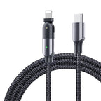 Rotating Elbow Type-C to Lightning 18W 1.2m Mobile  Phone Charger Cable