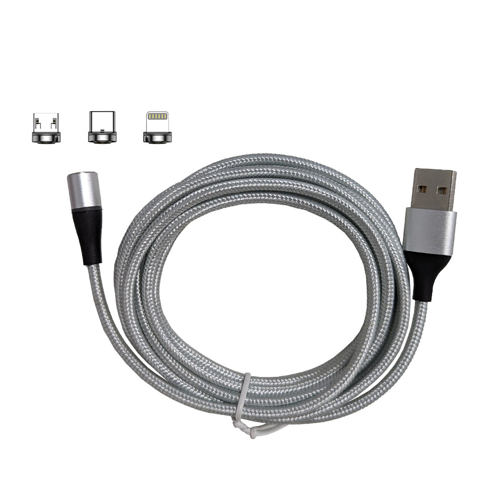 Magnetic Mobile Phone Charger Cable 1M, 2M USB to Micro Lightning Type-C